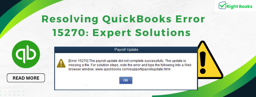 Resolving QuickBooks Error 15270 Expert Solutions