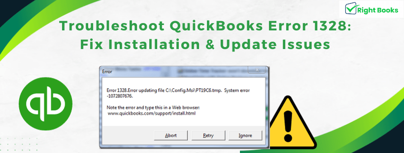 Troubleshoot QuickBooks Error 1328 Fix Installation & Update Issues