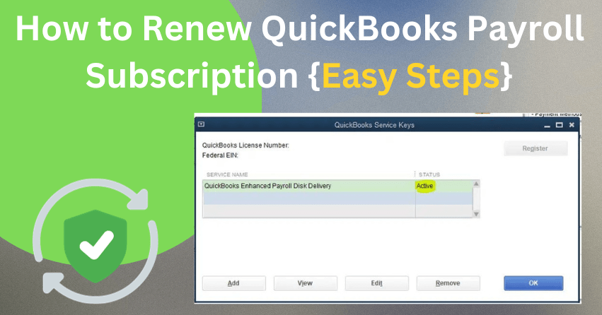 How to Renew QuickBooks Payroll Subscription