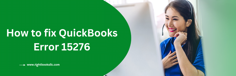How to fix QuickBooks Error 15276