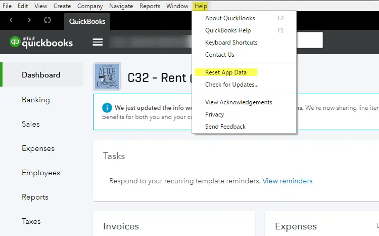 Cache quickbooks