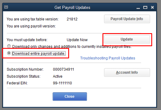 'Get Payroll Updates