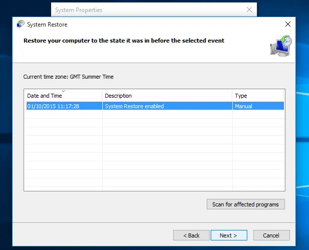 Restore System