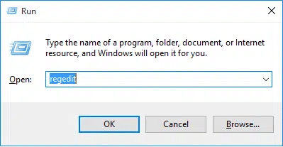 Run dialog box