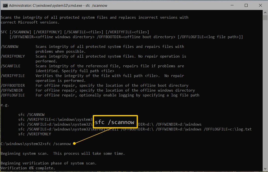 Windows File Checker